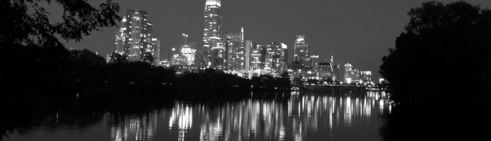 Austin Skyline Black and White