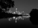 Austin Skyline Black and White